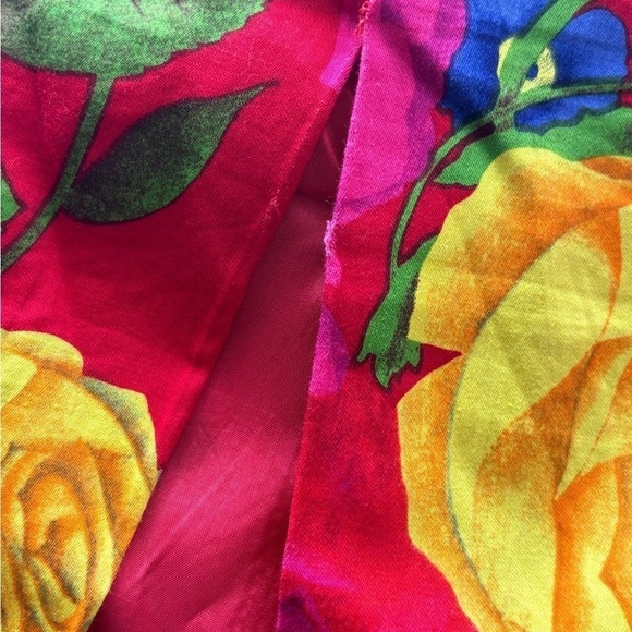 A.J.Bari Off the Shoulder Skirt Set Red Floral S/M - Picture 8 of 11